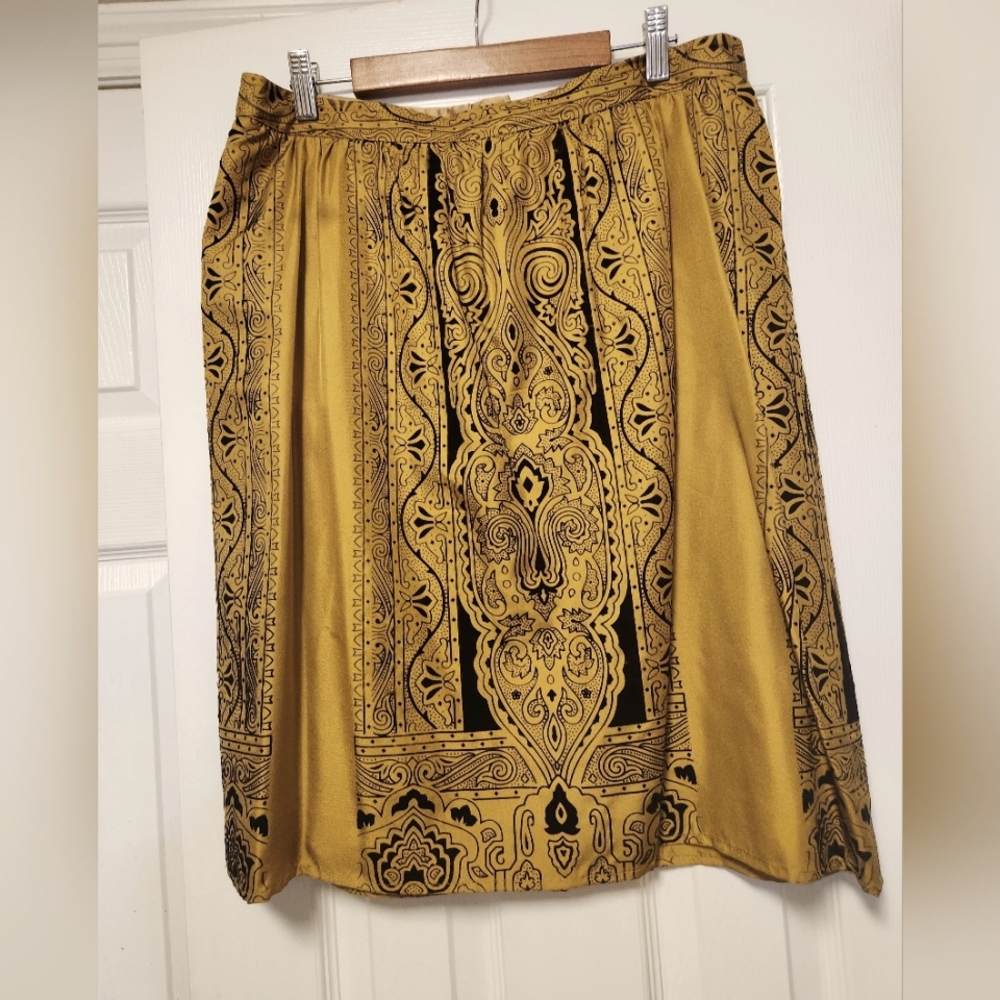 ETCETERA silk fully lined skirt